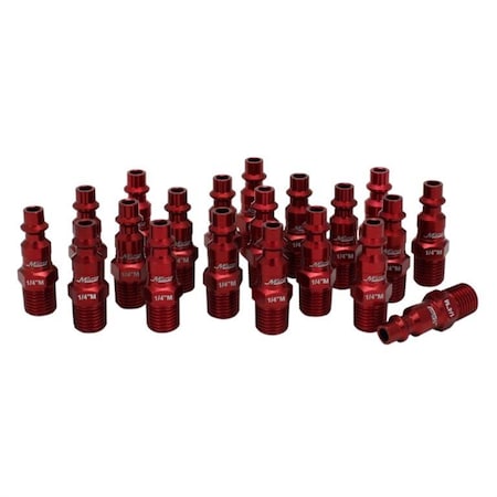 ColorFit Plugs M-Style Red 1/4 NPT